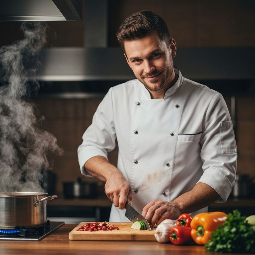 Portrait of the head chef
