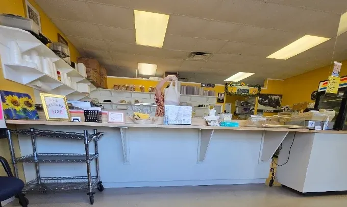 Fresh ingredients on a prep table
